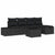 Garden Sofa Set with Cushion 6 pcs Black Poly rattan