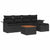 Garden Sofa Set with Storage 6 pcs Black Poly rattan
