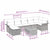 Garden Sofa Set 8 pcs Black Poly Rattan