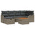Garden Sofa Set with Cushion 7 pcs Grey Poly rattan