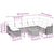 Garden Sofa Set with Cushion 9 pcs Grey Poly rattan