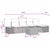 Garden Sofa Set with Cushion 6 pcs Black Poly rattan