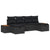 Garden Sofa Set with Cushion 6 pcs Black Poly rattan