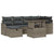 Garden Sofa Set with Cushion 7 pcs Grey Poly rattan