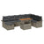 Garden Sofa Set with Cushion 9 pcs Grey Poly rattan