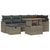 Garden Sofa Set with Cushion 7 pcs Grey Poly rattan