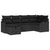 Garden Sofa Set with Cushion 6 pcs Black Poly rattan