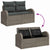 Garden Sofa Set with Cushion 4 pcs Grey Poly rattan
