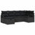 Garden Sofa Set with Cushion 6 pcs Black Poly rattan