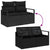 Garden Sofa Set with Cushion 7 pcs Black Poly rattan