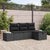 Garden Sofa Set 4 pcs Black 55 x 62 x 69 cm Poly rattan