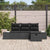 Garden Sofa Set 4 pcs Black 55 x 62 x 69 cm Poly rattan