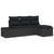 Garden Sofa Set 4 pcs Black 55 x 62 x 69 cm Poly rattan