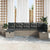 Garden Sofa Set 7 pcs Grey 55 x 62 x 69 cm Poly rattan