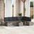 Garden Sofa Set 9 pcs Grey 55 x 62 x 69 cm Poly rattan