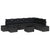 Garden Sofa Set 9 pcs Black 55 x 62 x 69 cm Poly rattan