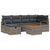 Garden Sofa Set with Cushion 7 pcs Grey Poly rattan