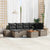 Garden Sofa Set with Cushion 7 pcs Grey Poly rattan