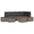 Garden Sofa Set with Cushion 7 pcs Grey Poly rattan