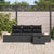 Garden Sofa Set 4 pcs Black 55 x 62 x 69 cm Poly rattan