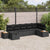 Garden Sofa Set 7 pcs Black 55 x 62 x 69 cm Poly rattan