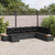 Garden Sofa Set 8 pcs Black 55 x 62 x 69 cm Poly rattan