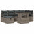 Garden Sofa Set with Cushion 7 pcs Grey Poly rattan