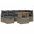 Garden Sofa Set Height-Adjustable 7 pcs Grey Poly Rattan
