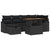 Garden Sofa Set Height-Adjustable 7 pcs Black Poly Rattan