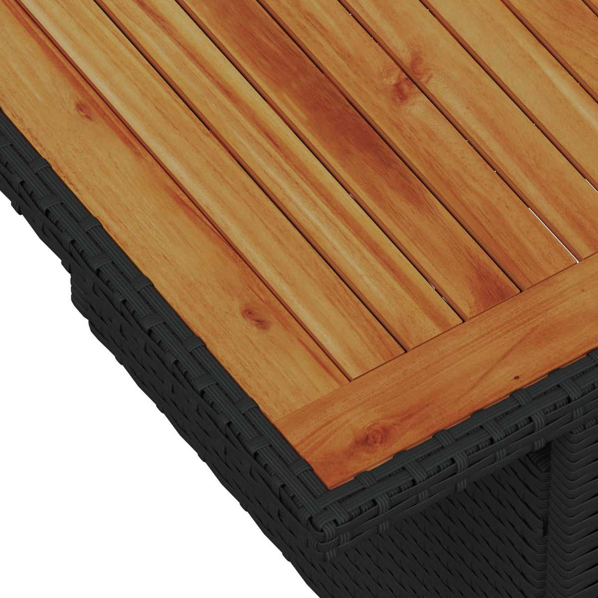 Garden Sofa Set with Cushion 9 pcs Black Poly Rattan