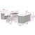 Garden Sofa Set Height-Adjustable 8 pcs Black Poly Rattan