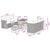 Garden Sofa Set Height-Adjustable 9 pcs Black Poly Rattan