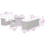 Garden Sofa Set Height-Adjustable 10 pcs Black Poly Rattan