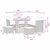 Garden Sofa Set Height-Adjustable 8 pcs Black Poly Rattan
