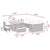 Garden Sofa Set Height-Adjustable 13 pcs Black Poly Rattan