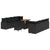 Garden Sofa Set Height-Adjustable 11 pcs Black Poly Rattan