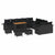 Garden Sofa Set Height-Adjustable 14 pcs Black Poly Rattan