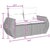 Garden Sofa Set Height-Adjustable 10 pcs Black Poly Rattan