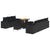 Garden Sofa Set Height-Adjustable 10 pcs Black Poly Rattan