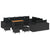 Garden Sofa Set Height-Adjustable 14 pcs Black Poly Rattan