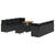 Garden Sofa Set Height-Adjustable 11 pcs Black Poly Rattan