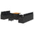 Garden Sofa Set with Cushion 10 pcs Black Poly rattan