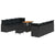 Garden Sofa Set with Cushion 11 pcs Black Poly rattan