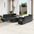 Garden Sofa Set with Cushion 11 pcs Black Poly rattan