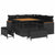 Garden Sofa Set with Cushion 8 pcs Black Poly rattan