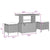 Garden Sofa Set with Cushion Manual 8 pcs Black 90 x 55 x 71 cm