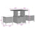 Garden Sofa Set with Cushion 11 pcs Black 80 x 80 x 71 cm
