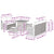 Garden Sofa Set with Cushion Manual 8 pcs Black 80 x 80 x 71 cm