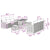 Garden Sofa Set with Cushion Manual 9 pcs Black 90 x 55 x 71 cm