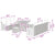 Garden Sofa Set with Cushion 10 pcs Black 80 x 80 x 71 cm
